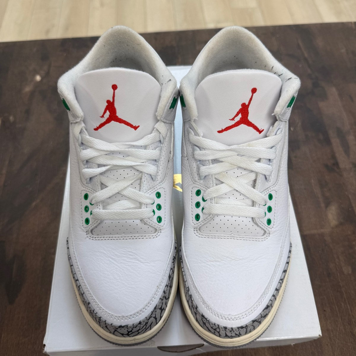 Jordan 3 Retro Lucky Green (Women's) - Image 2