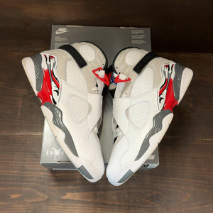 Jordan 8 Retro White True Red (2025) Size 12 (Pre-Owned) - back