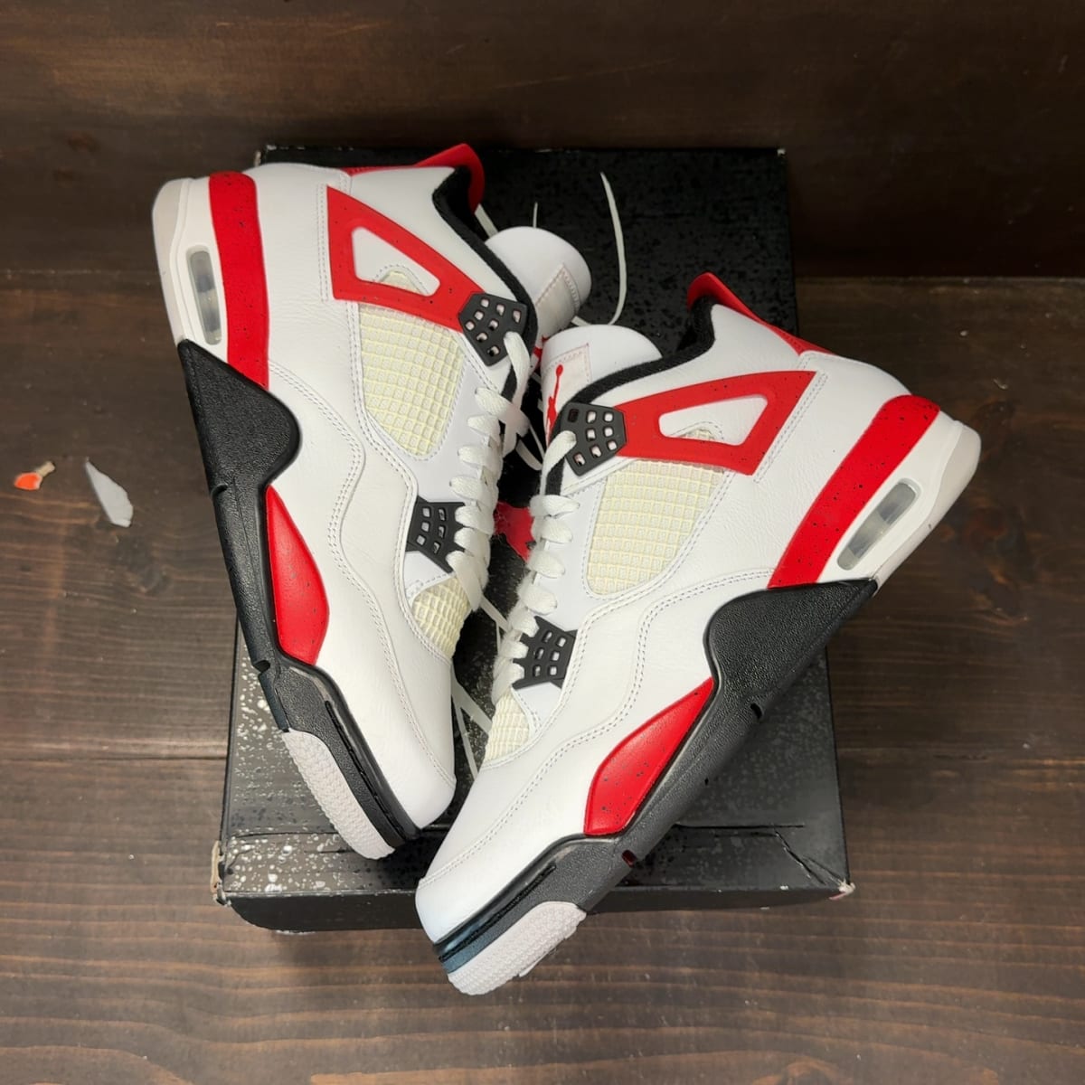 Jordan 4 Retro Red Cement Size 10 (Pre-Owned) - back
