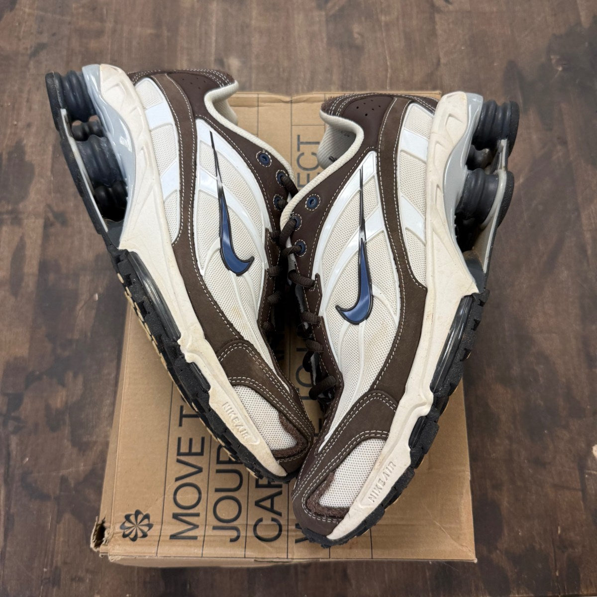 Nike Shox Ride 2 Baroque Brown Diffused Blue Size 9.5 (Pre-Owned) - Image 1