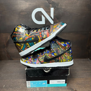 Nike SB Dunk High Concepts Stained Glass Size 12 (Pre-Owned) - front