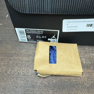 Jordan 4 Retro Rare Air (Gold Lettering) Size 8 (Pre-Owned) - box