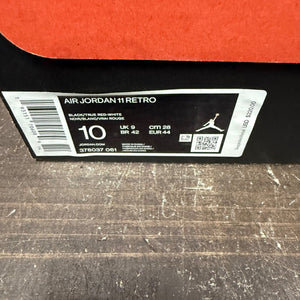 Jordan 11 Retro Playoffs Bred (2019) Size 10 (Pre-Owned) - aux