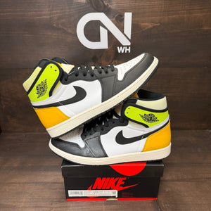 Jordan 1 Retro High White Black Volt University Gold - Image 1