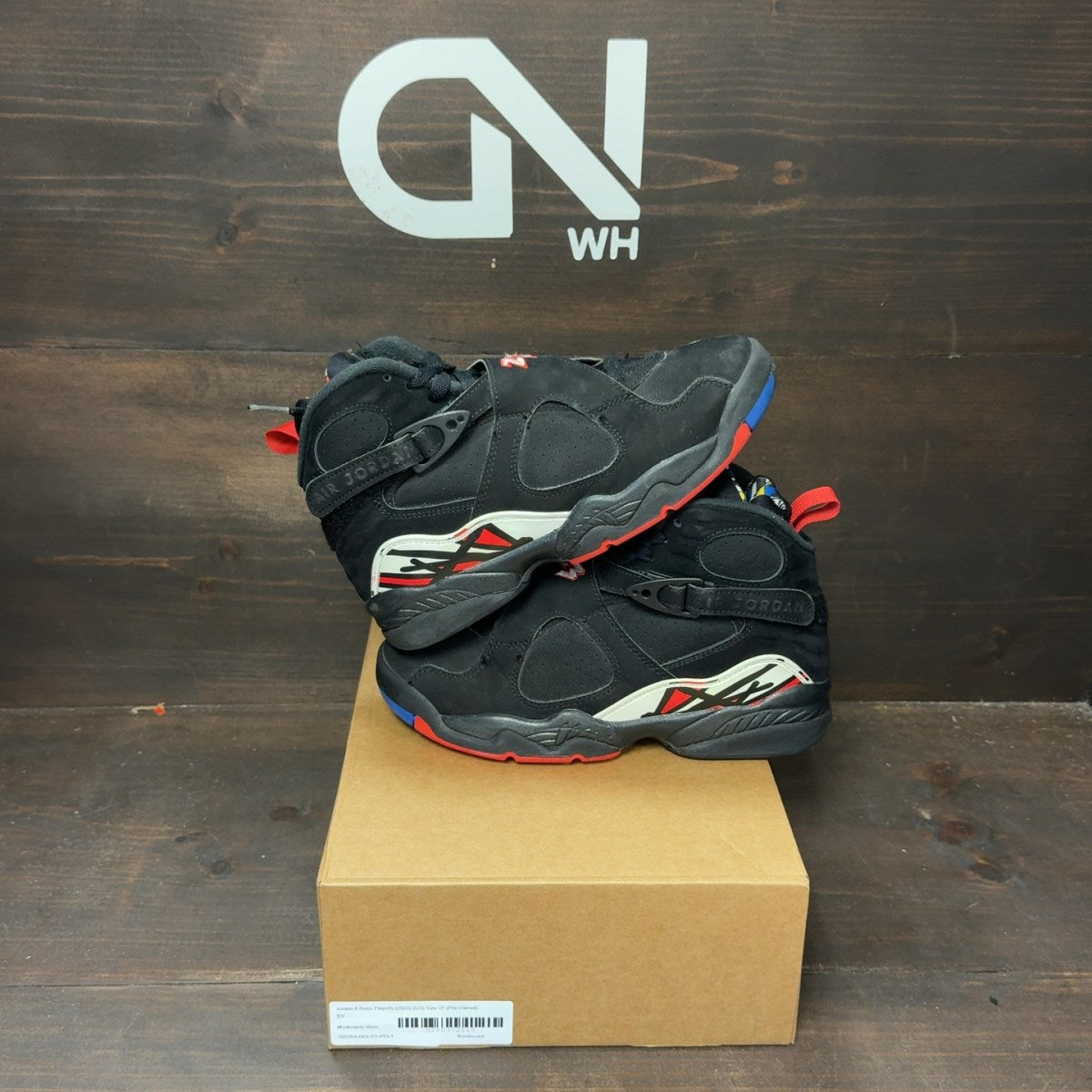 Jordan 8 Retro Playoffs (2023) (GS) Size 5Y (Pre-Owned) - front