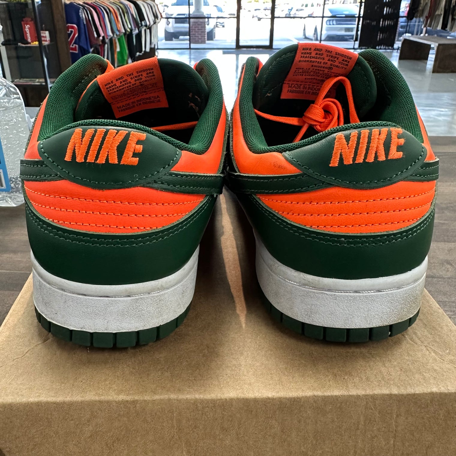 Miami Hurricane Dunk Low (USED, No Insoles, No Box)