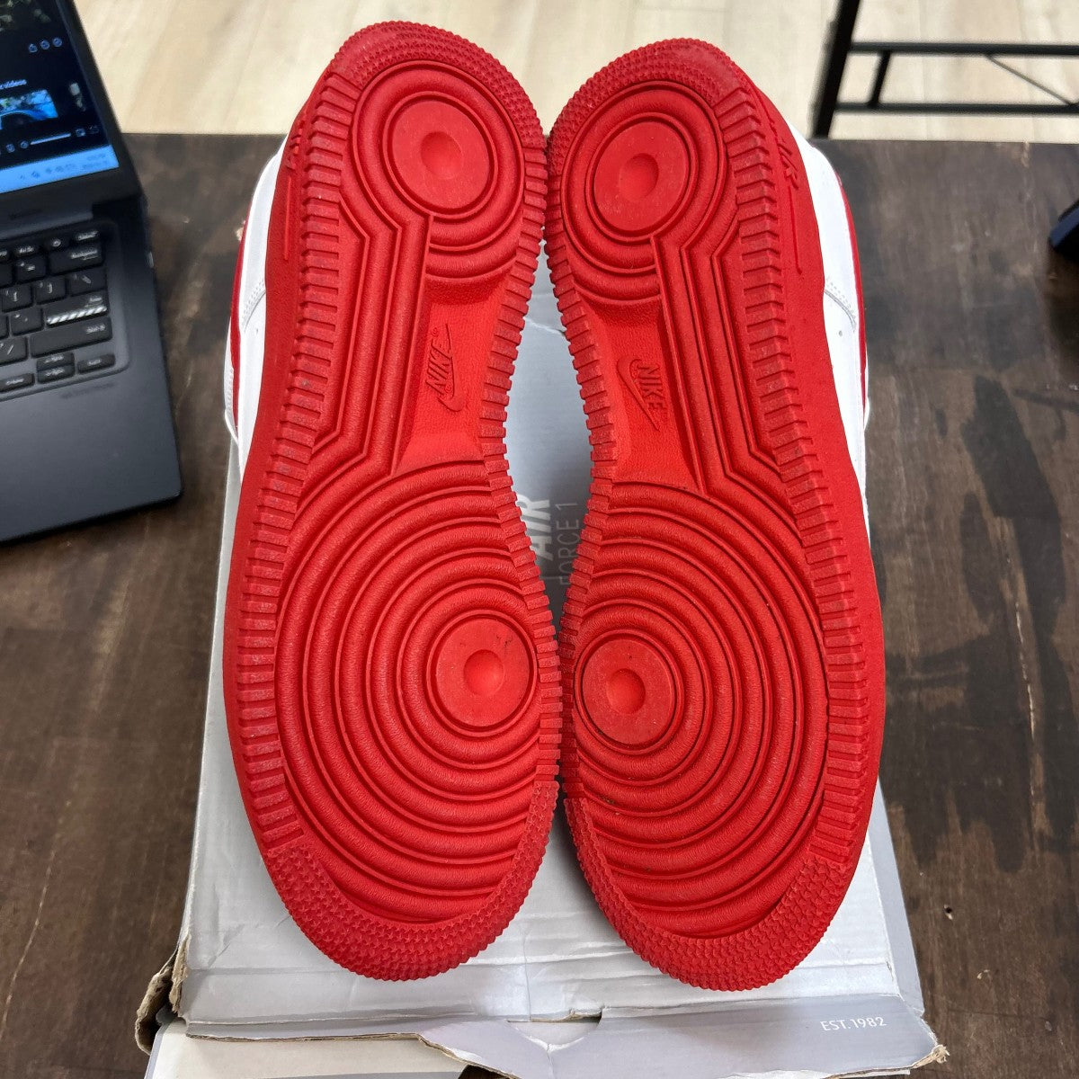 Nike Air Force 1 Low White Red Midsole - Image 5