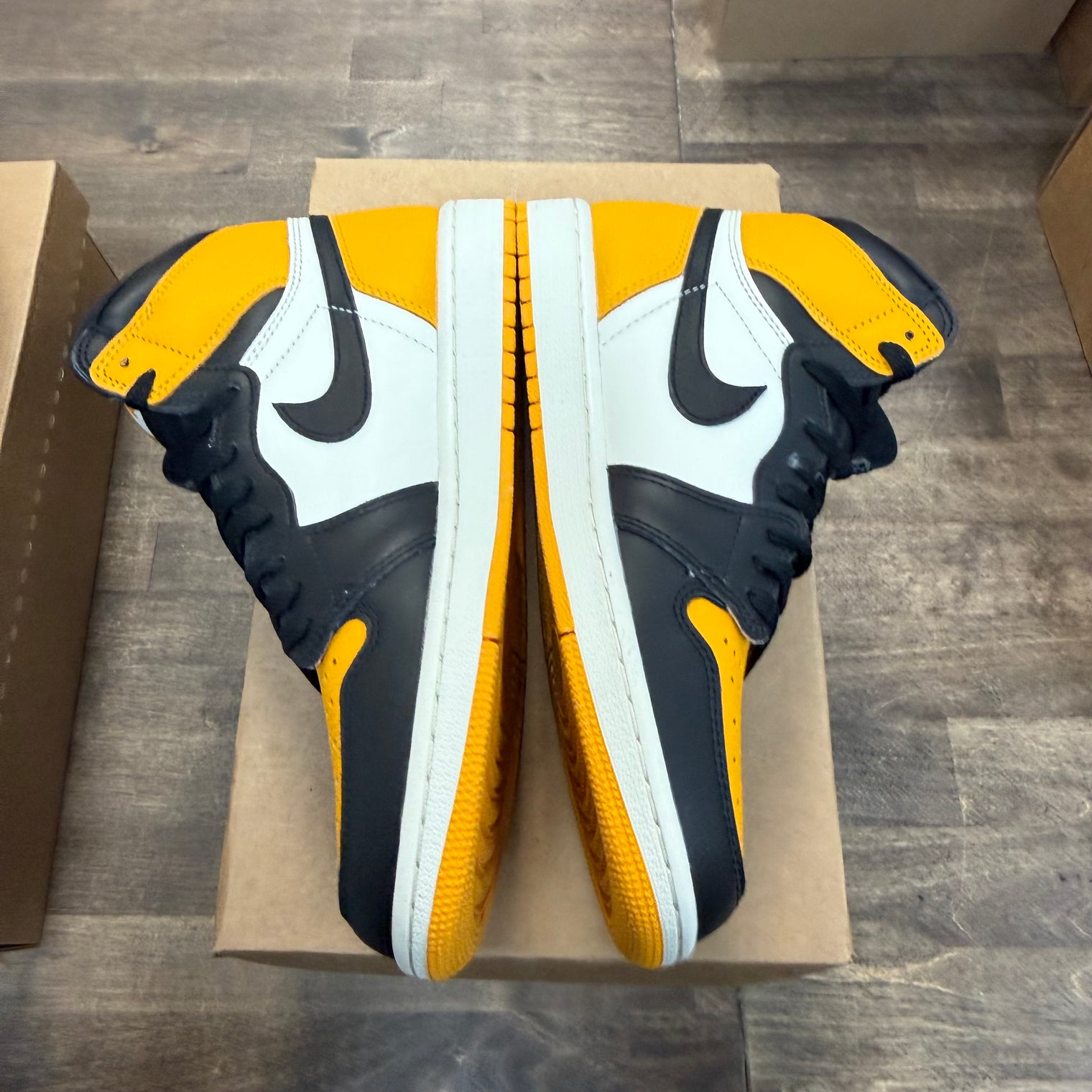 Jordan 1 Retro High Taxi Yellow Toe (USED, No Box)
