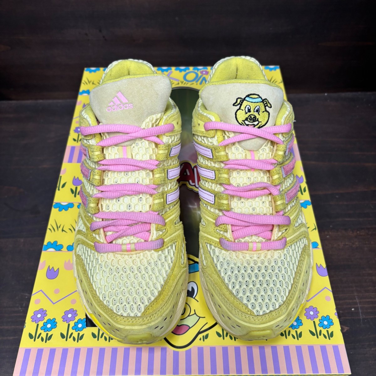 adidas Adistar Control 5 Unheardof Pork Chop Piggy Runner 2.0 Cheeseburger Size 8.5 (Pre-Owned) - Image 3
