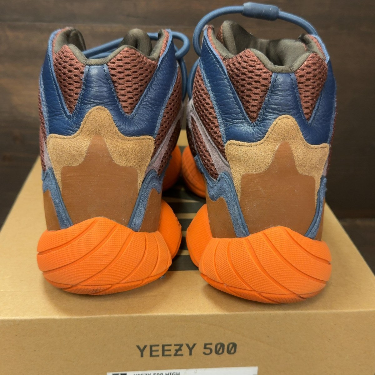 adidas Yeezy 500 High Tactile Orange Size 9.5 (Pre-Owned) - Image 5