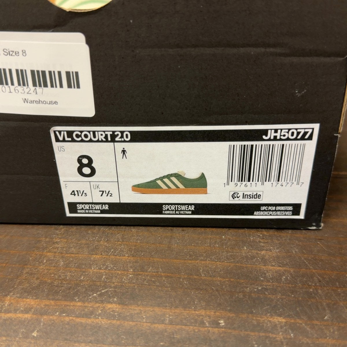 adidas VL Court 2.0 Preloved Green - Image 9