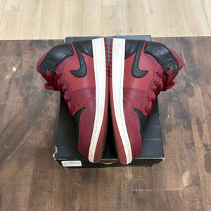 Jordan 1 Mid Team Red Black White (GS) - Image 3