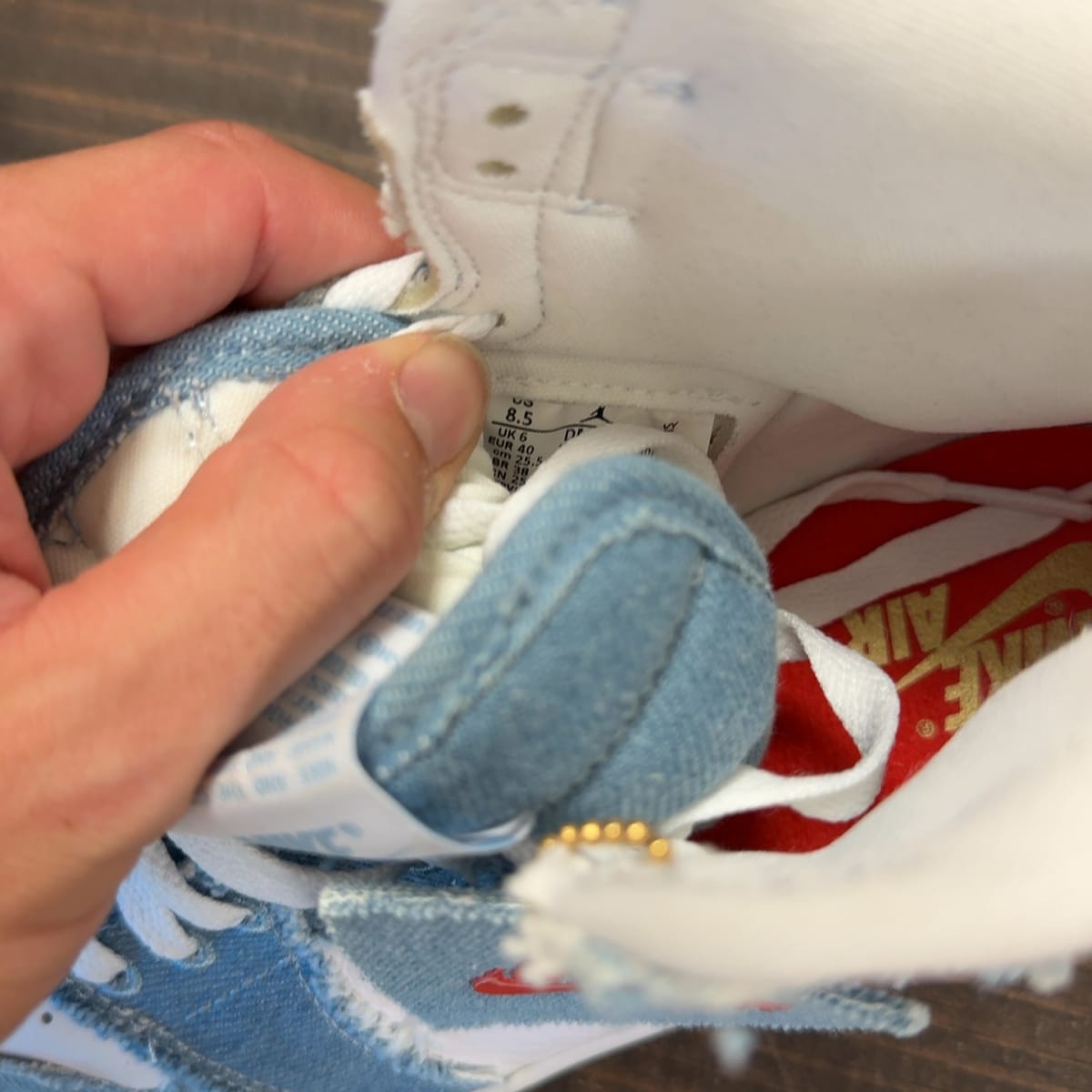 Jordan 1 Retro High OG Denim (Women's) Size 8.5W (Pre-Owned) - aux