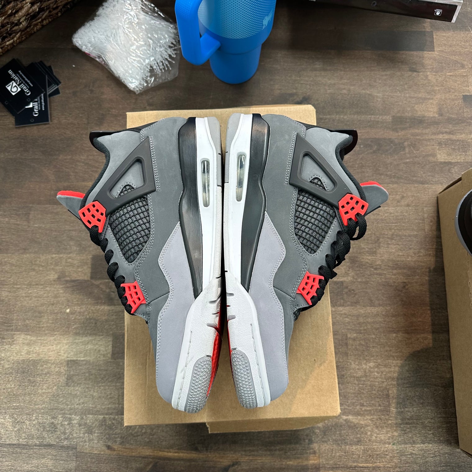 Jordan 4 Retro Infrared (US 10) (Lightly Worn, No Box)
