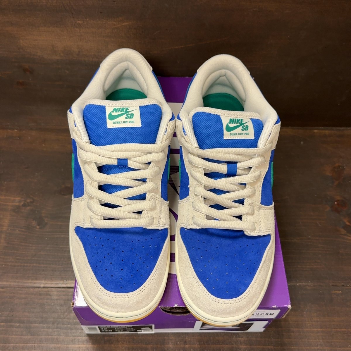 Nike SB Dunk Low Hyper Royal Malachite Size 12 (Pre-Owned) - tag