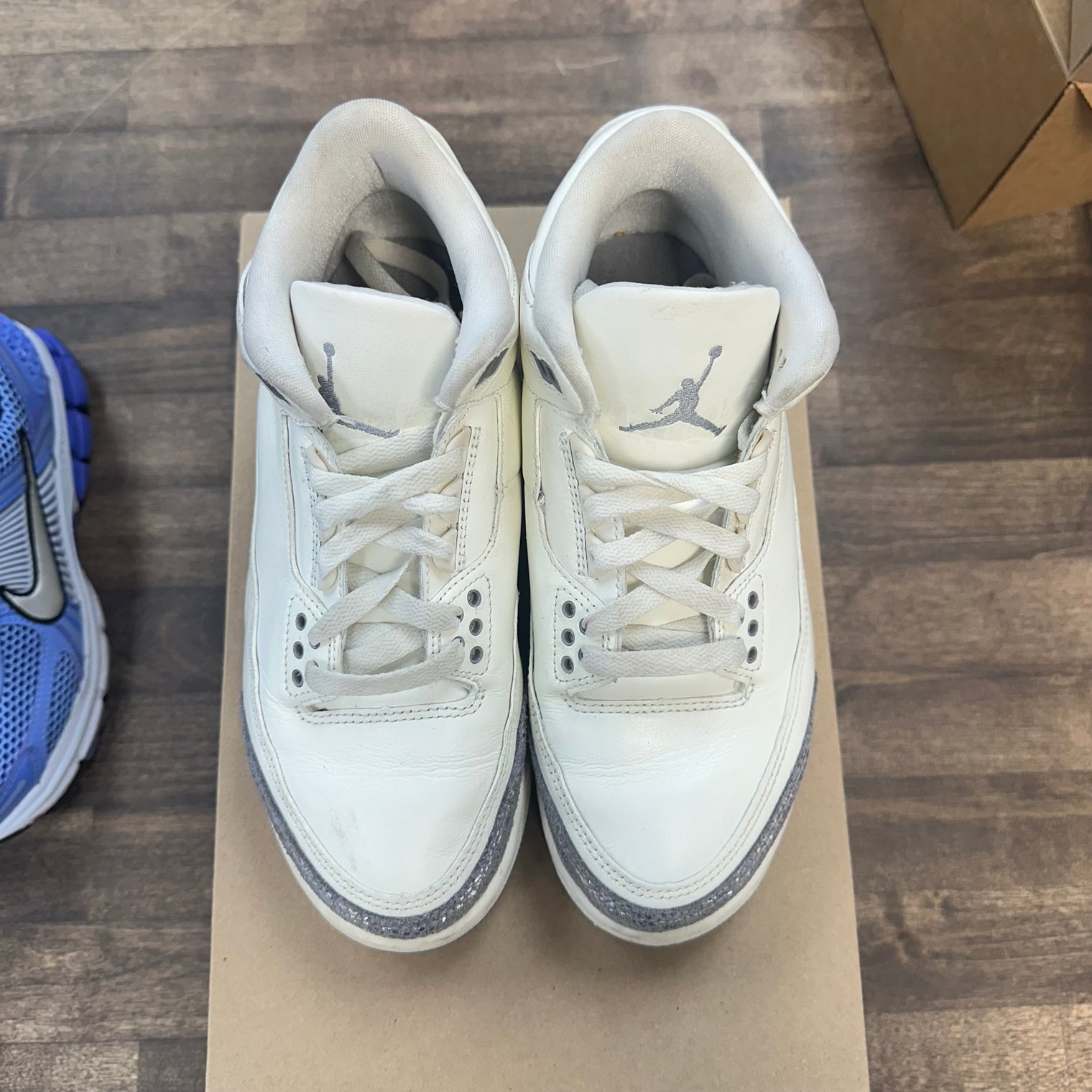 (W) Sail Cement Grey Jordan 3 Retro (Used, No Box)