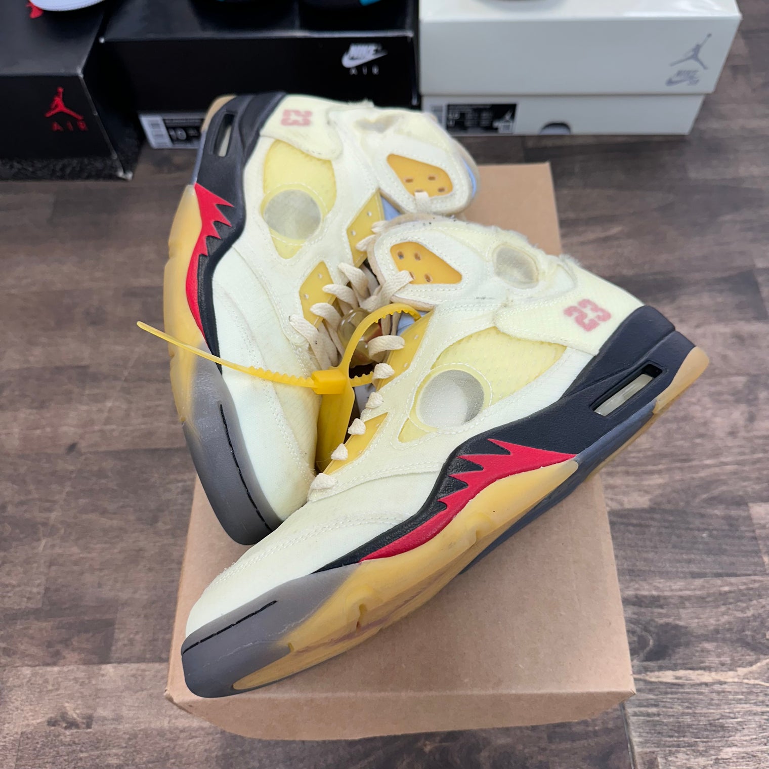 Off-White Sail Jordan 5 Retro (USED,No Box)