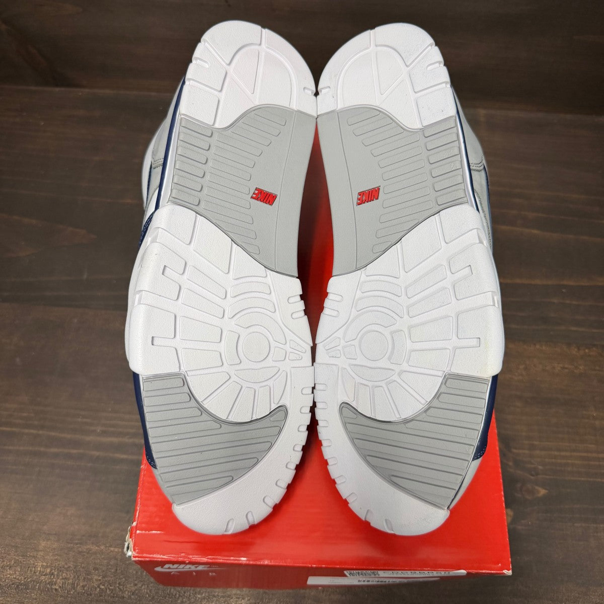 Nike Air Trainer 1 White Midnight Navy Medium Grey - Image 5