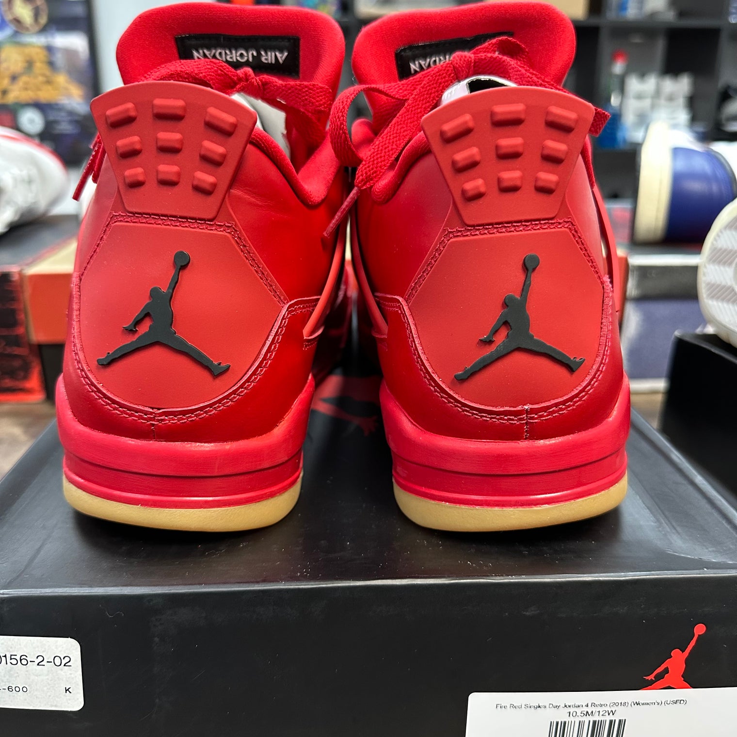 Fire Red Singles Day Jordan 4 Retro (2018) (Women's) (USED)