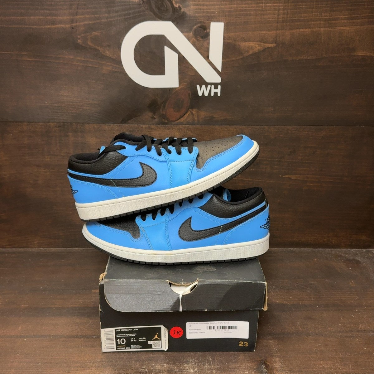 Jordan 1 Low University Blue Black - Image 1