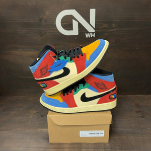 Jordan 1 Mid SE Fearless Blue the Great Size 9.5 (Pre-Owned) - front
