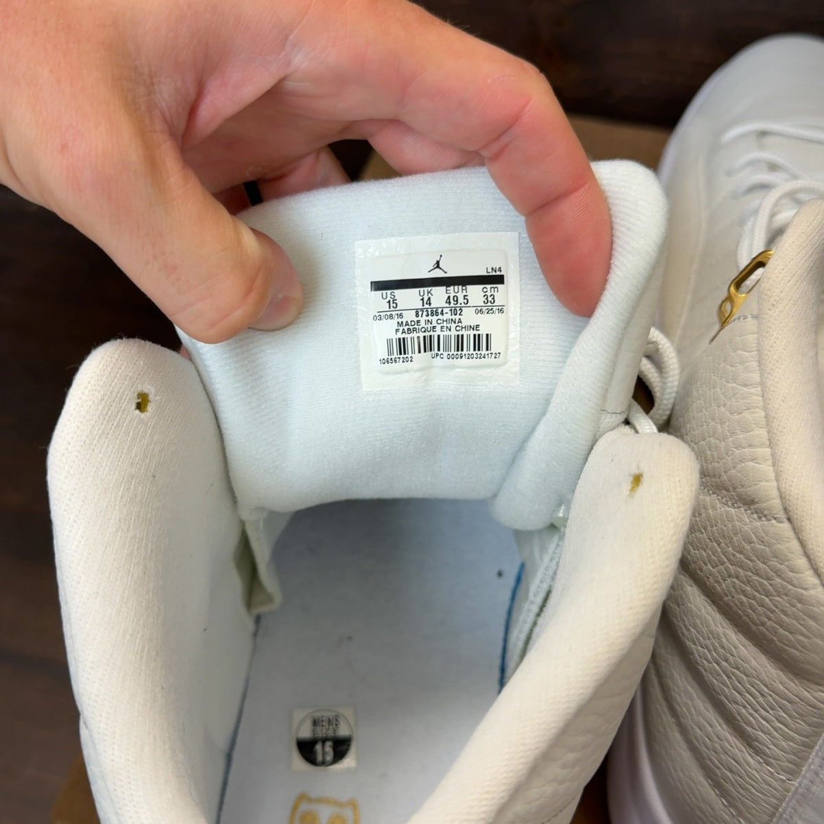 Jordan 12 Retro OVO White Size 15 (Pre-Owned) - Image 8
