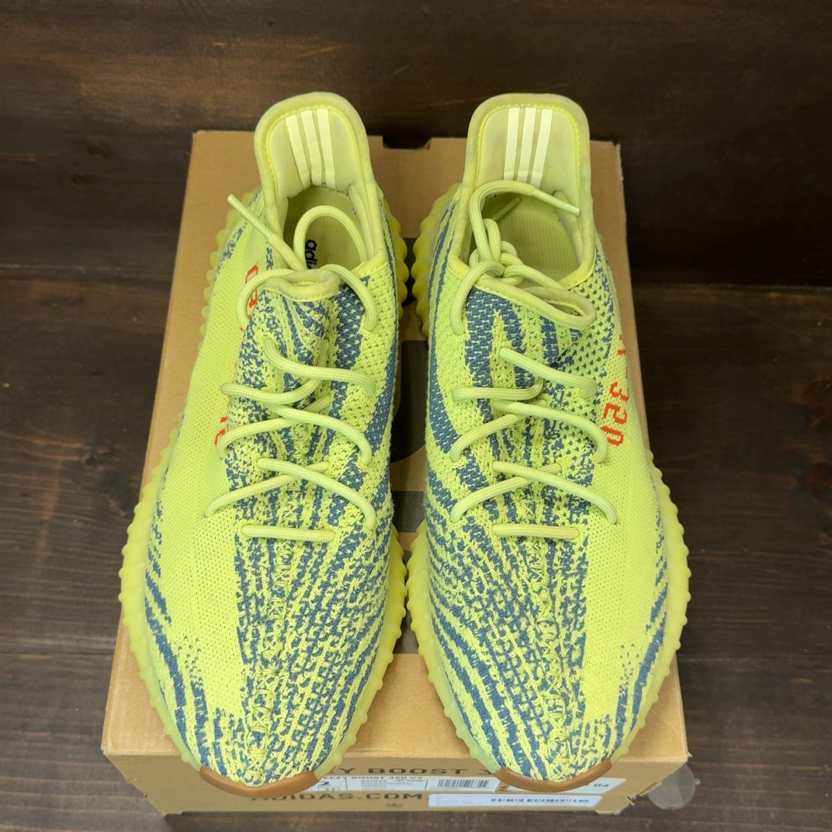 adidas Yeezy Boost 350 V2 Semi Frozen Yellow Size 12 (Pre-Owned) - Image 3