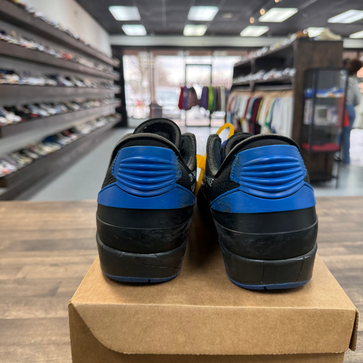 Black Blue Off-White Jordan 2 Retro Low SP (USED, No Box)