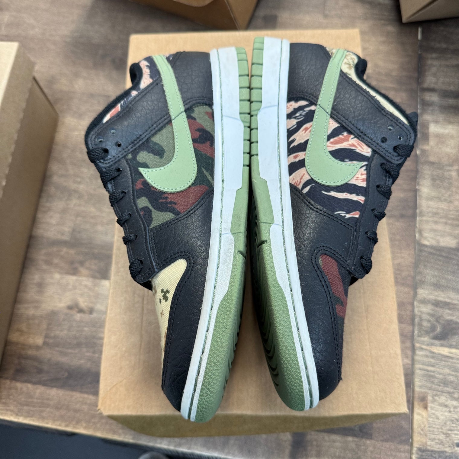Crazy Camo Dunk Low (USED, No Box)
