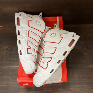 Nike Air More Uptempo White Varsity Red Outline Size 11 (Pre-Owned) - back