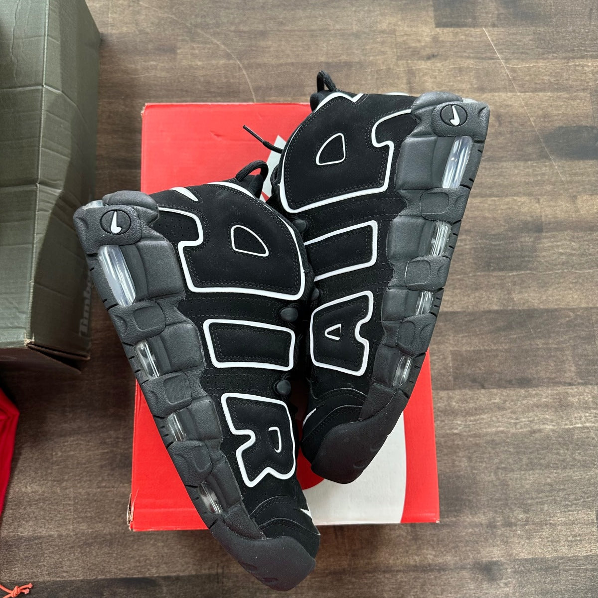Nike Air More Uptempo Black White - Image 1