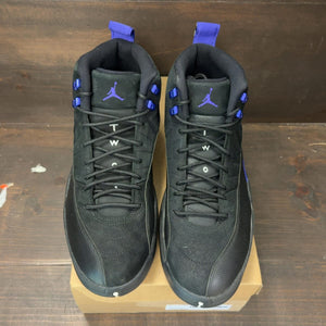 Jordan 12 Retro Black Dark Concord Size 12 (Pre-Owned) - tag