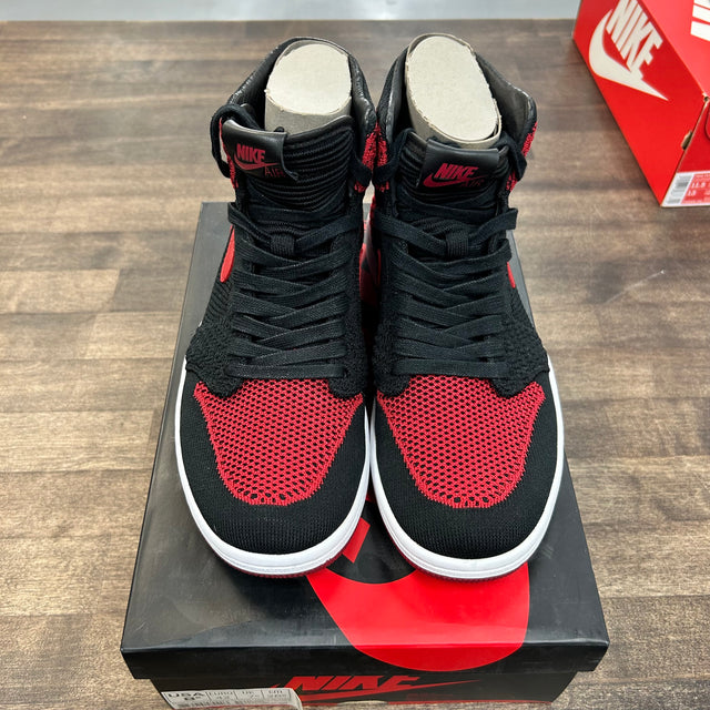 Bred Flyknit Jordan 1 High (USED)