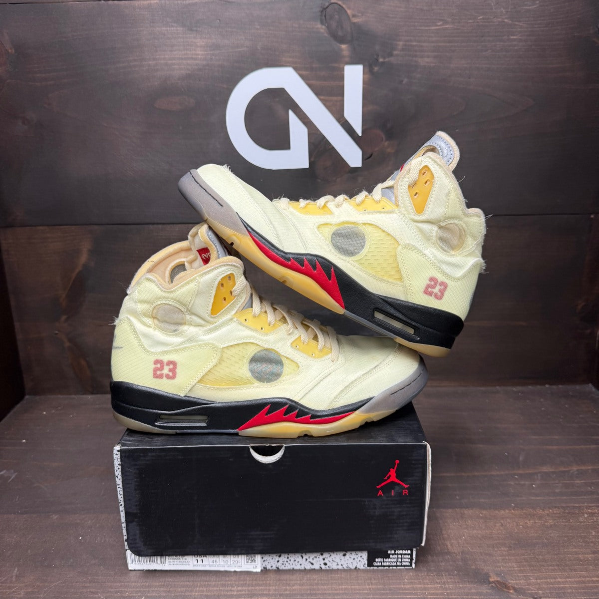 Jordan 5 Retro Off-White Sail - Image 1
