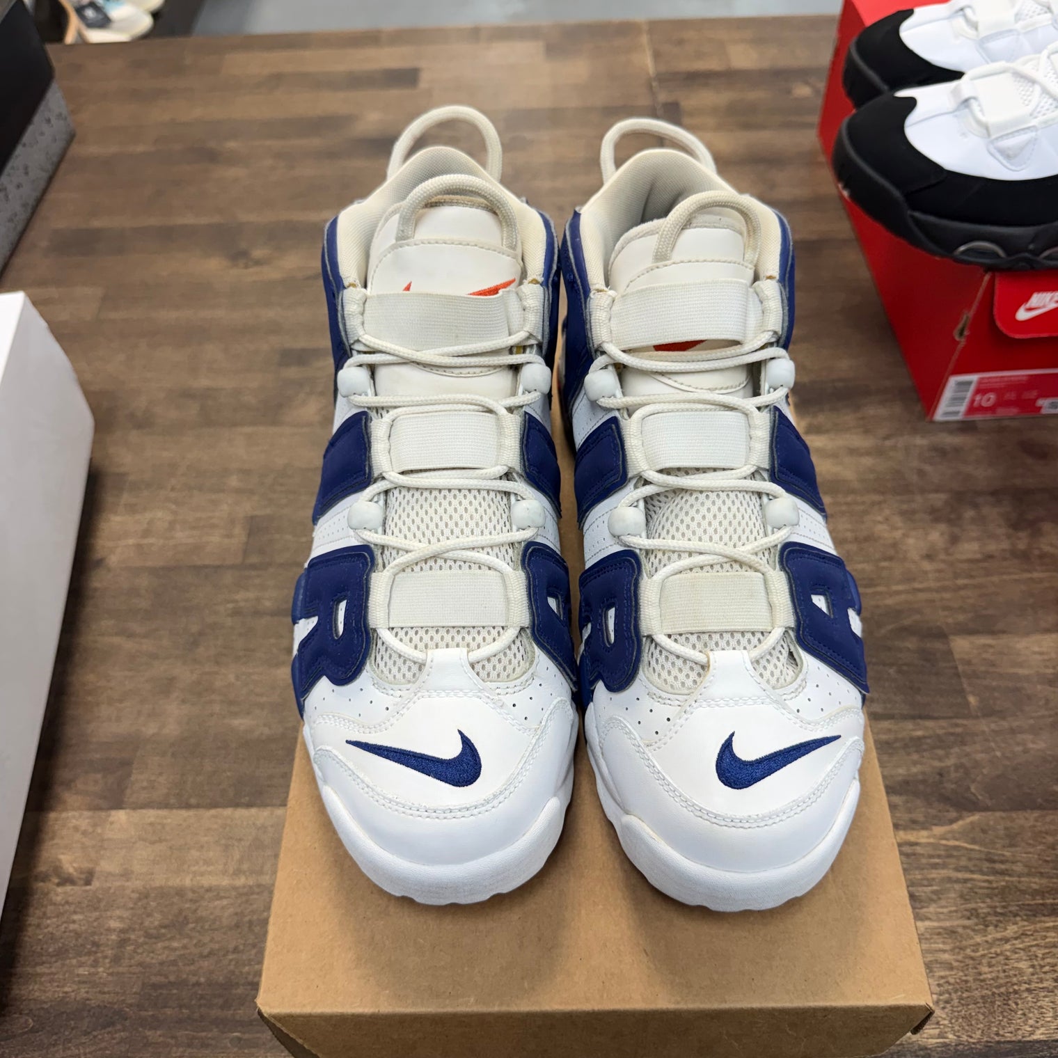 Knicks Nike Air More Uptempo (USED, No Box)