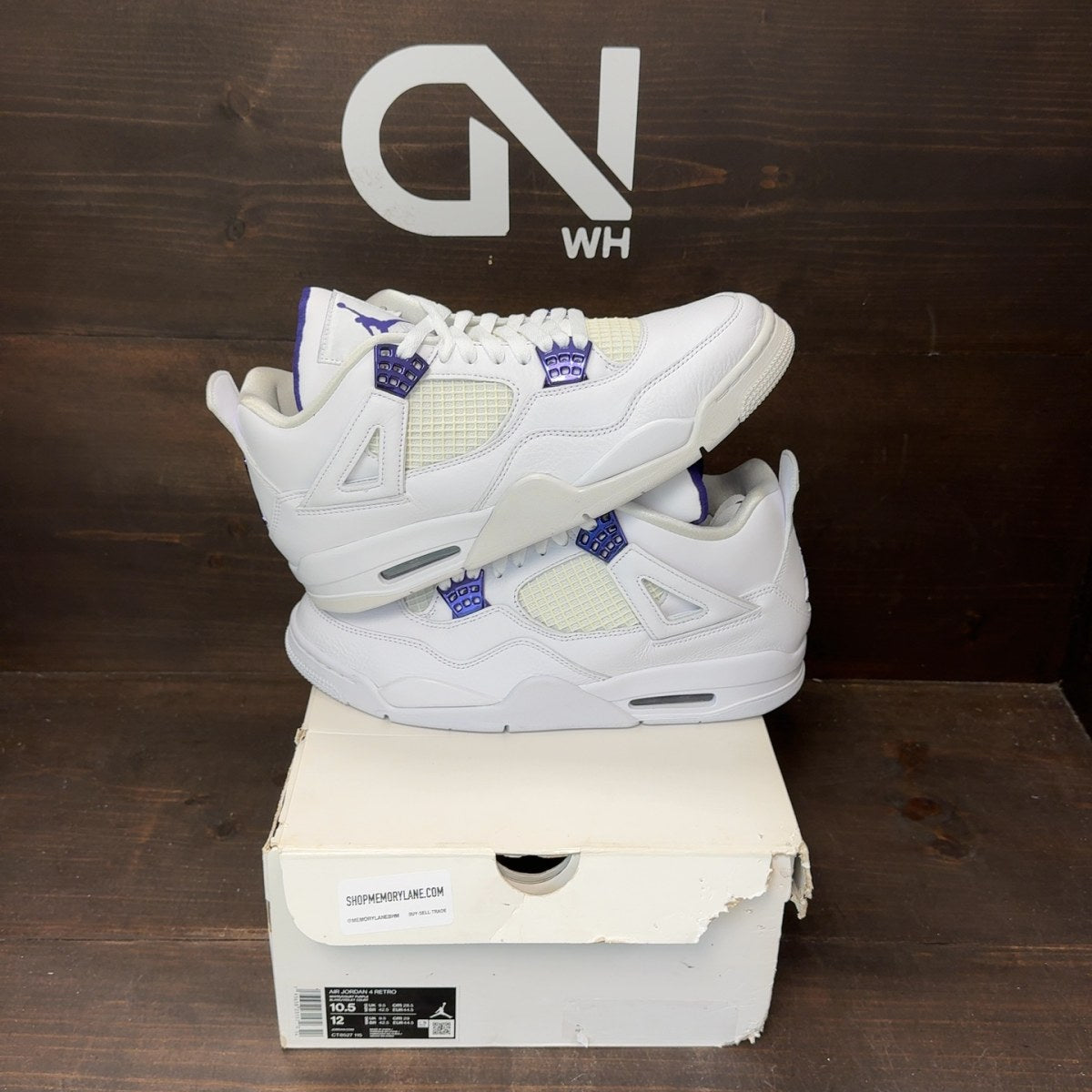 Jordan 4 Retro Metallic Purple - Image 1