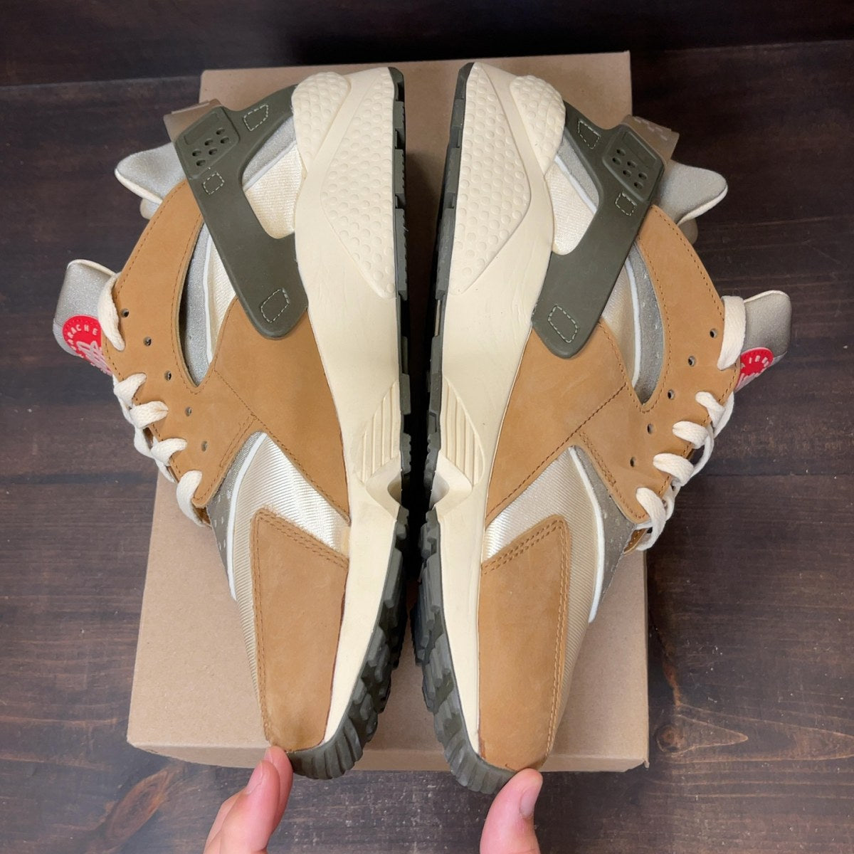 Nike Air Huarache Stussy Desert Oak (2021) Size 13 (Pre-Owned) - Image 4