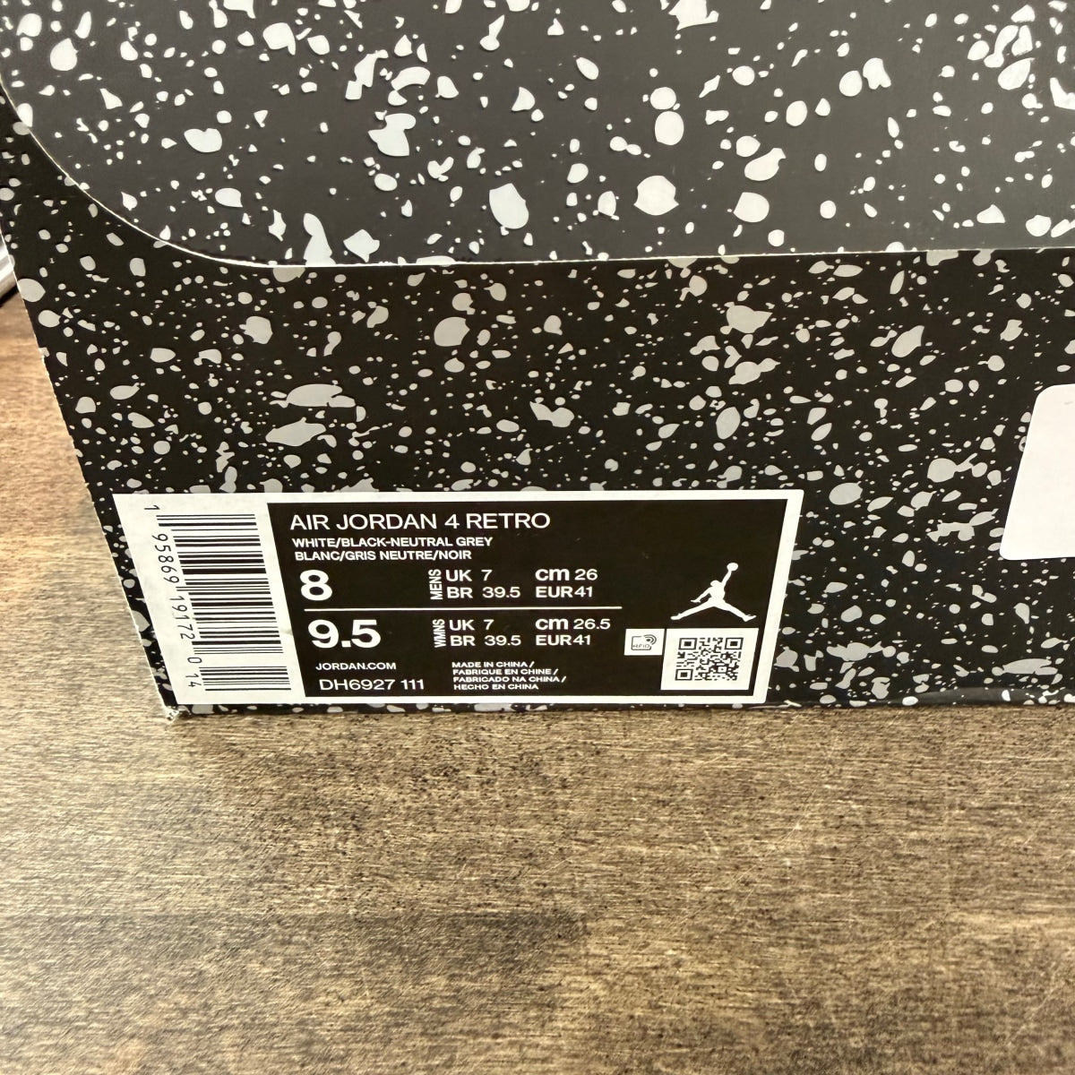 Jordan 4 Retro Military Black Size 8 (Pre-Owned) - Image 6
