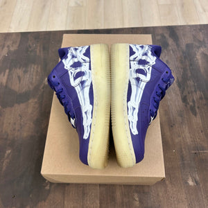 Nike Air Force 1 Low '07 QS Purple Skeleton Halloween (2021) Size 6 (Pre-Owned) - Image 3