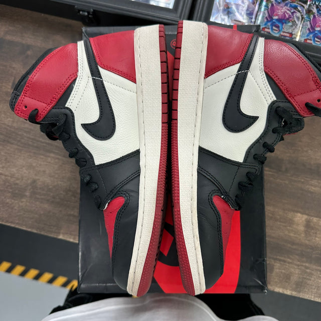 Bred Toe Jordan 1 High (GS) (USED, no insoles)