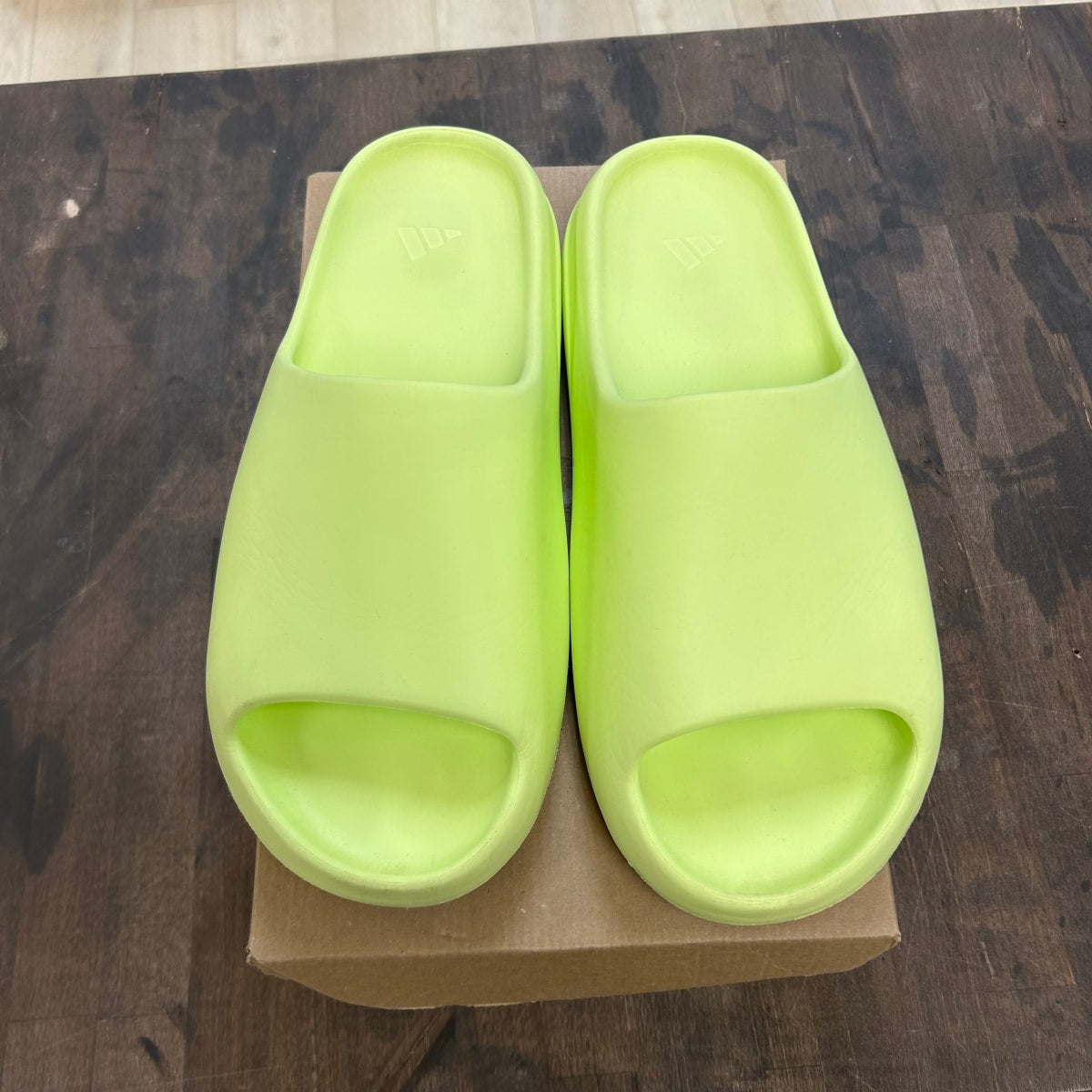 adidas Yeezy Slide Glow Green Size 14 (Pre-Owned) - Image 2