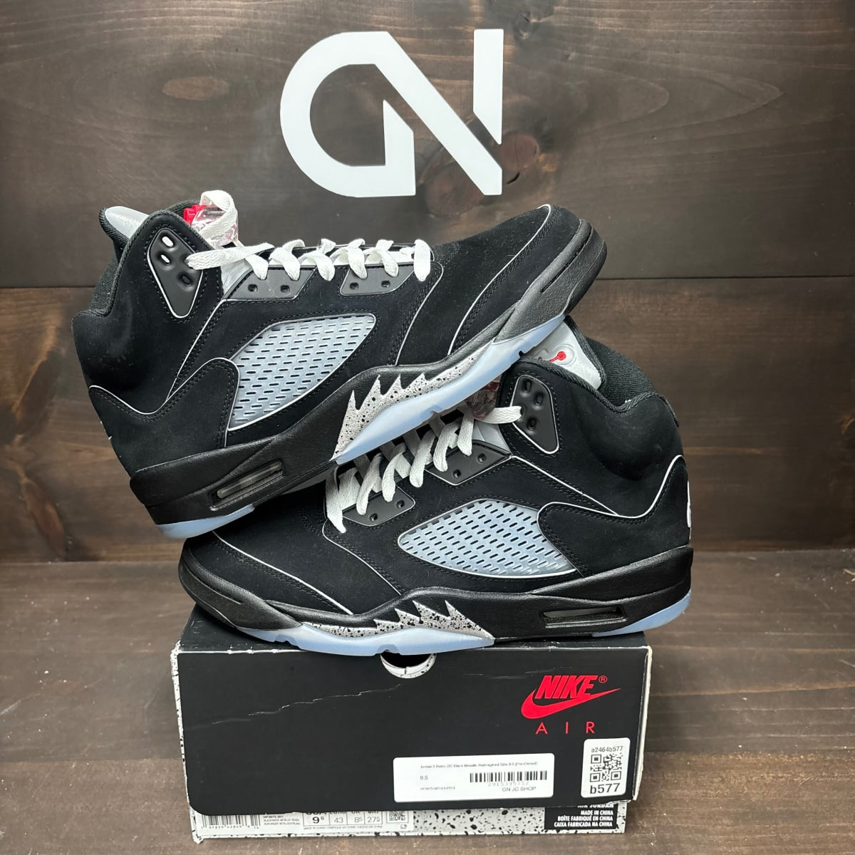Jordan 5 Retro OG Black Metallic Reimagined - Image 1