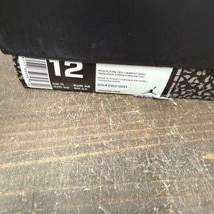 Jordan 3 Retro Black Cement (2018) Size 12 (Pre-Owned)