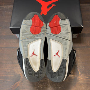 Jordan 4 Retro Black Canvas (GS) Size 7Y (Pre-Owned) - aux