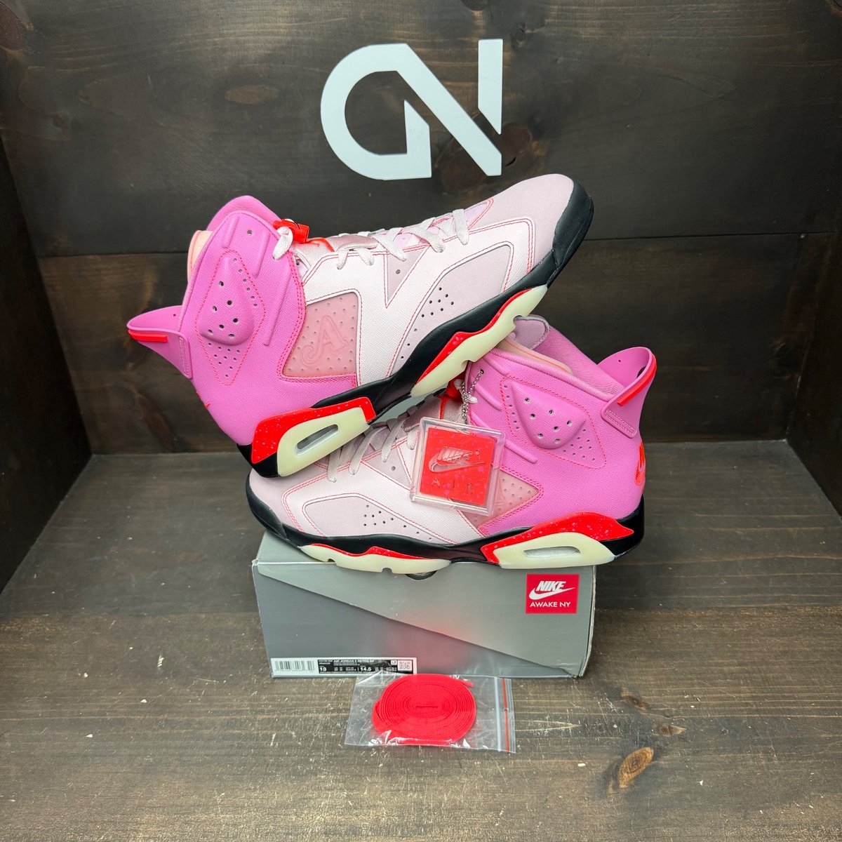 Jordan 6 Retro Awake NY Playful Pink Size 13 (Pre-Owned) - front