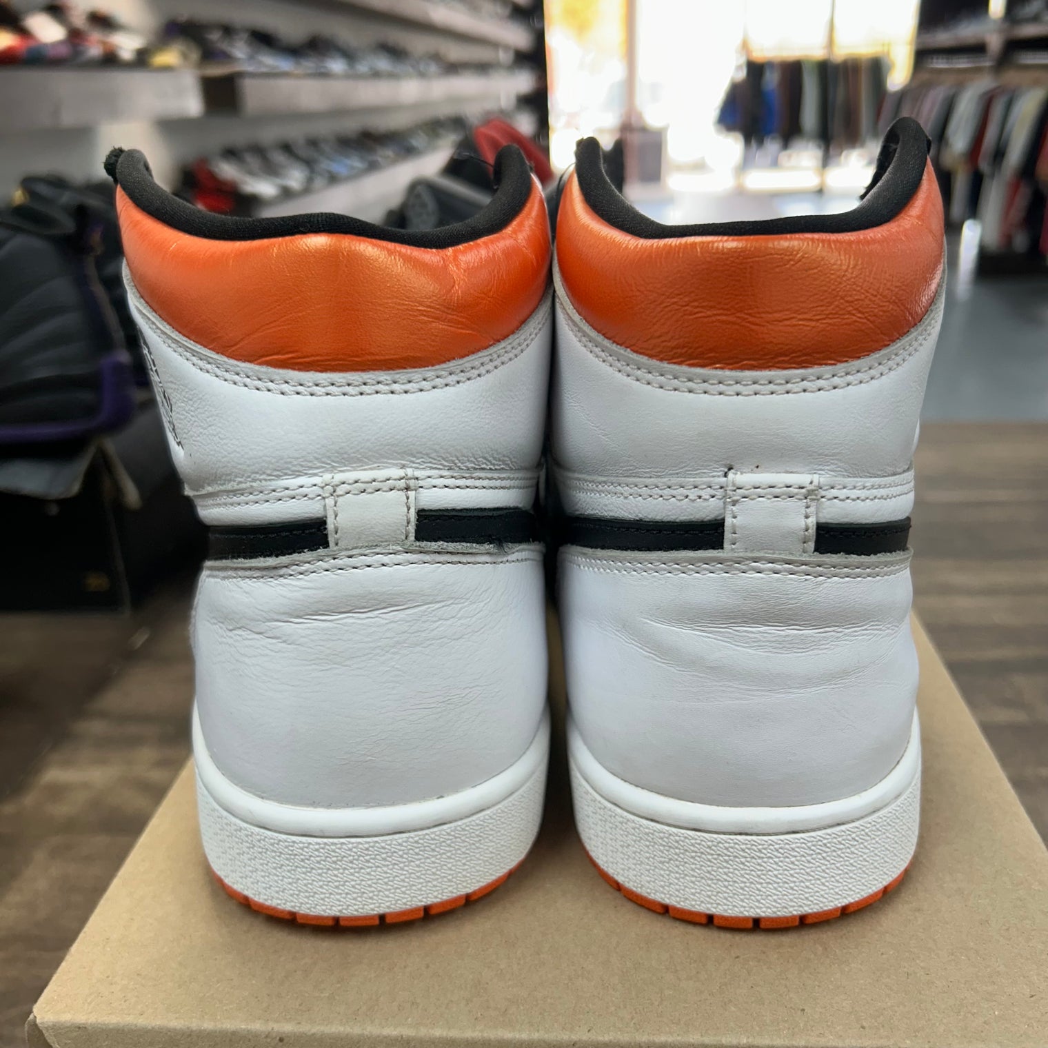 Electro Orange Jordan 1 High (USED, No Box)
