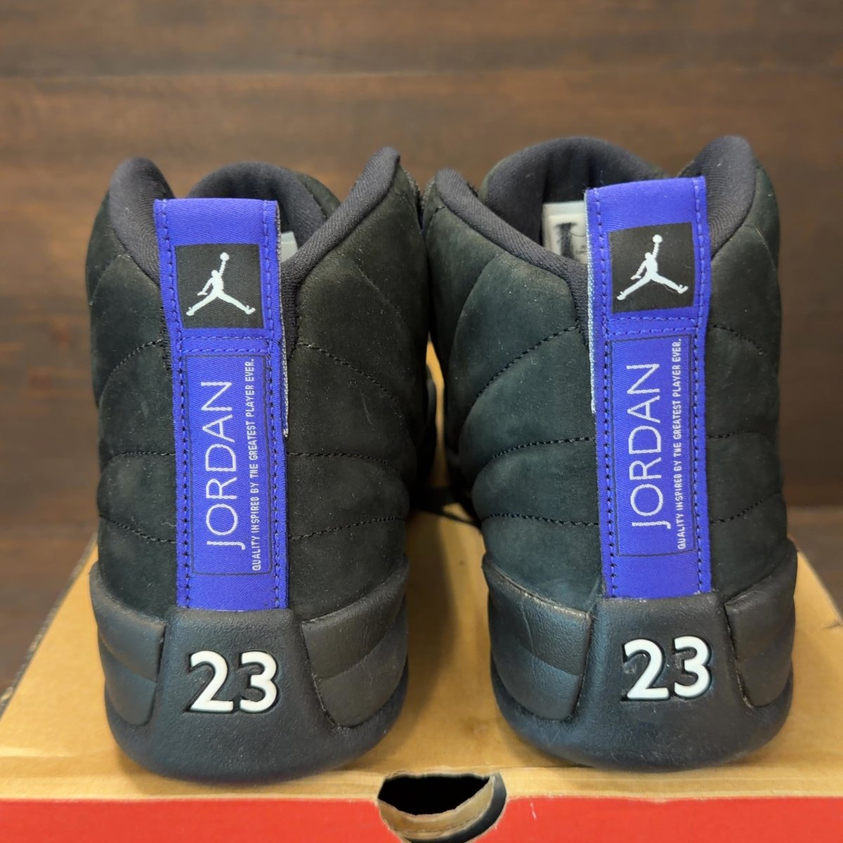 Jordan 12 Retro Black Dark Concord Size 8.5 (Pre-Owned) - aux