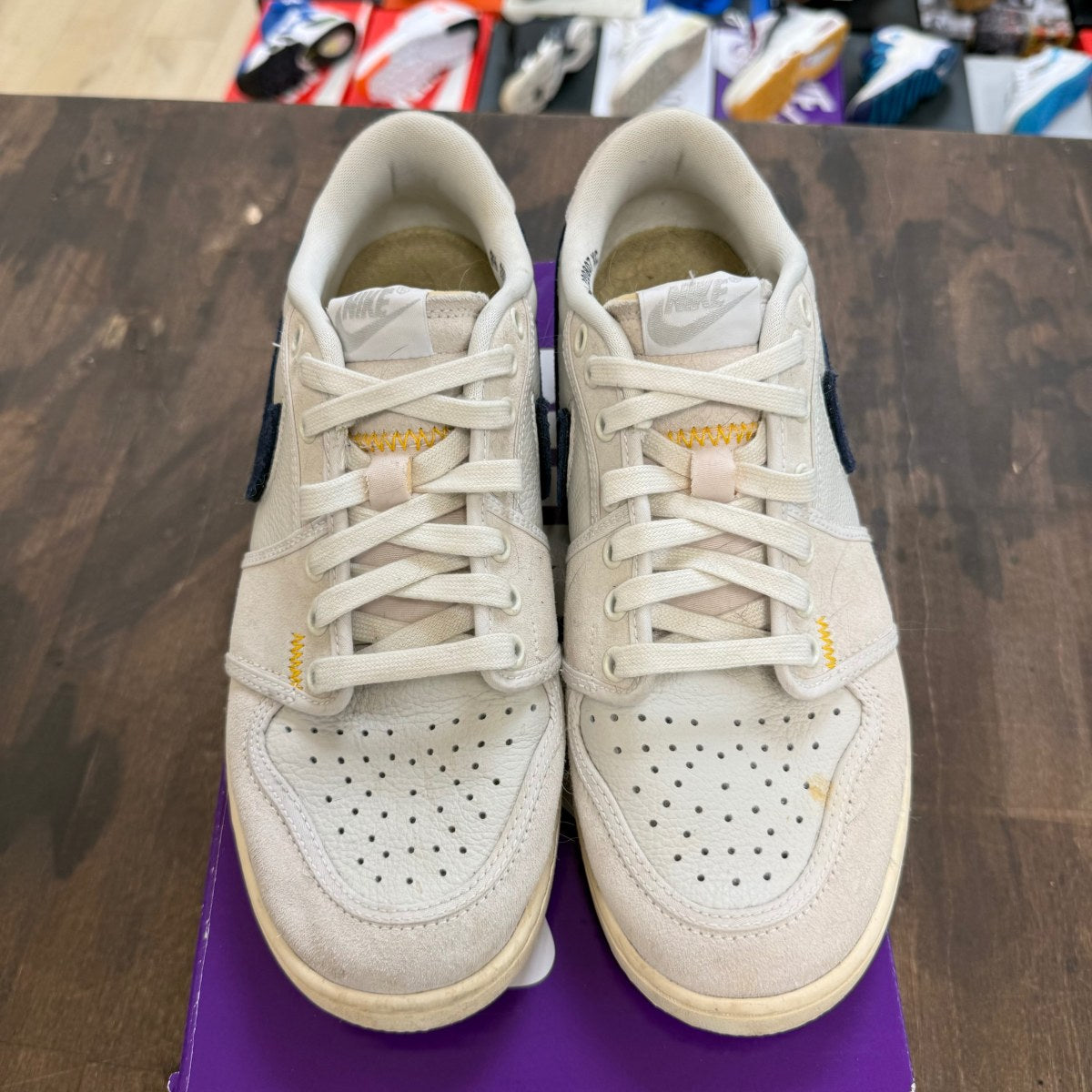 Jordan 1 Retro AJKO Low SP Union Sail Leather Size 9.5 (Pre-Owned) - Image 2