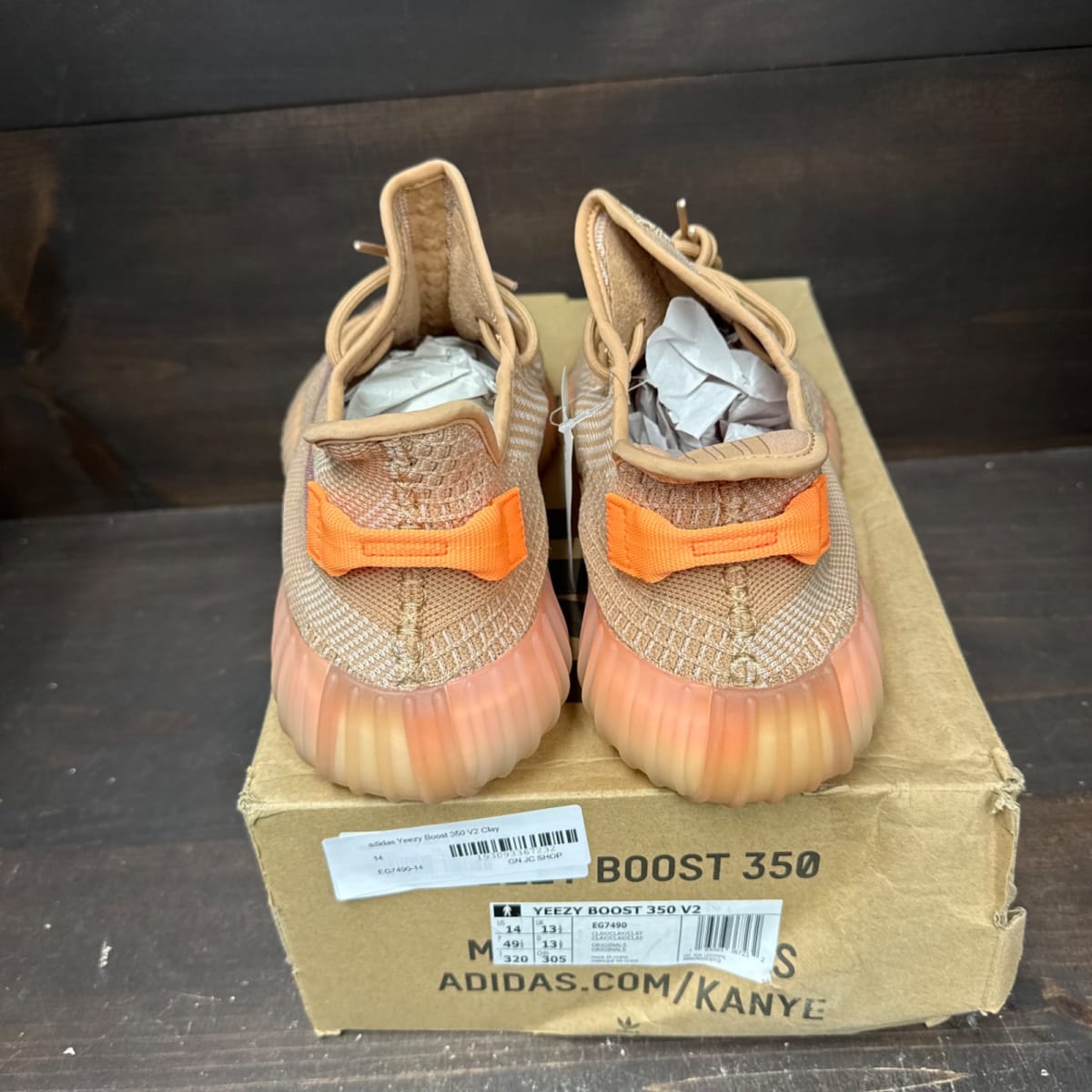 adidas Yeezy Boost 350 V2 Clay Size 14 - sole