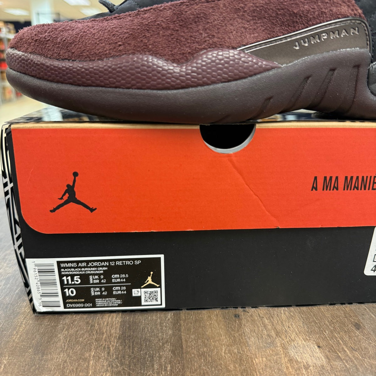 Jordan 12 Retro SP A Ma Maniére Black (Women's) - Image 7